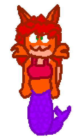 my fursona but a mermaid